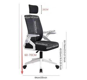 Silla Oficina Con Cabecero Ergonómico Malla Mesh Home Office