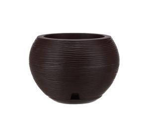 MACETERO FLORIDIS FLORENCIA CAFÉ 24CM CON PLATO