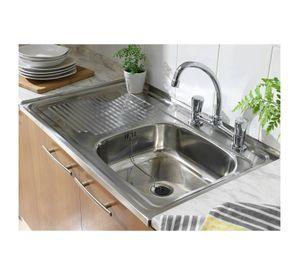 Acero Lavaplatos Sobreponer 100cm Kit Sif/Des LI