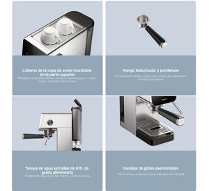 Xiaomi Cafetera Espresso Semi-Automática 20 Bares Acero Inoxidable