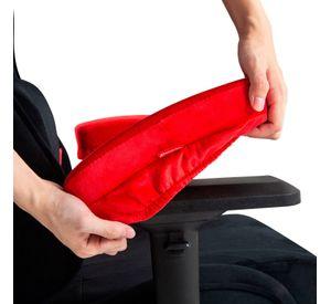 Cojín para reposa brazos Dragster Ergopad Rosso con Memory Cloud para Sillas de escritorio