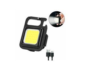 Linterna Led Recargable Destapador Llavero Gancho