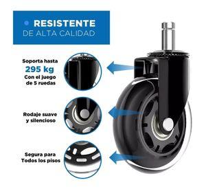 Ruedas Para Silla Escritorio Tipo Roller Set 5 Universales