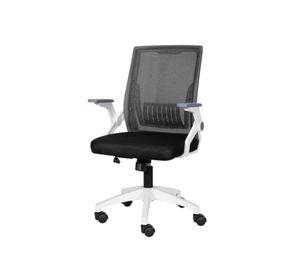 Silla ergonómica de oficina Carla giratoria con asiento de memoria negra