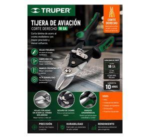Tijera De Aviación Corta Lata Corte Derecho Truper