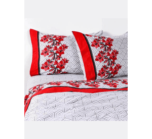 Sabanas King Cannon 144 Hilos Black and Red