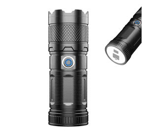 Linterna Con Zoom Enfoque Retráctil Recargable Luz Blanca