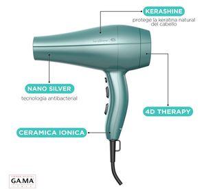 Secador De Pelo Gama Diva 4d Kerashine Ceramic Ion Antiedad