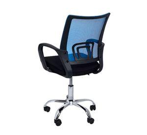 Silla Ejecutiva Ergonómica New York Air Mesh Azul – Con Altura Ajustable y Diseño Moderno