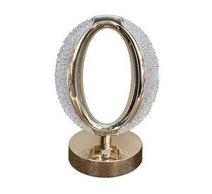 Lampara LED Diamond Cristal Tactil Dormitorio Mesa USB Lau