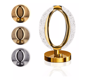 Lampara LED Diamond Cristal Tactil Dormitorio Mesa USB Lau