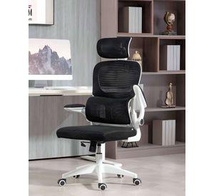 Silla Ergonómica Pro Máximo Confort con Apoyacabeza Ajustable Blanca
