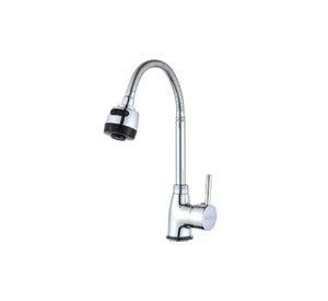 Llave Lavaplatos Monomando Cuello Flexible Difusor Agua