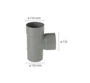 Tee Pvc Sanitario Gris 40 X 40mm Pvc Petroflex