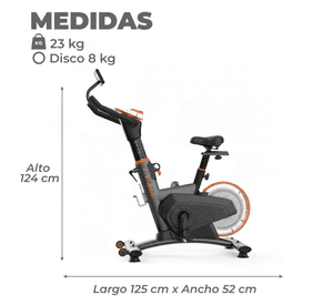 Bicicleta Spinning Magnetica Profesional K12 8 KG