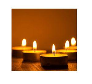SET DE 50 VELAS TEA LIGHT 0.9 X 3.5 CM AMARILLO