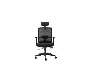 Silla de oficina Taylor Syncro con cabecero color negro