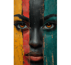 Cuadro Canvas Imagen Rostro en lienzo 85x55 cm