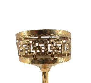 Candelabro Metálico Dorado Moderno Mediano