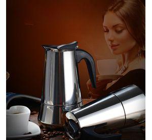 Cafetera Italiana 450ml Espresso 9 Tazas Acero Inoxidable - Norplat