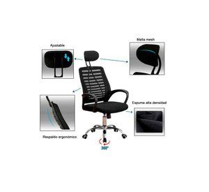 Silla Ejecutiva de Oficina Con Apoya Cabeza Colores