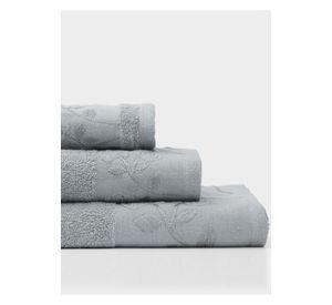 JUEGO TOALLA ANDES 3 PIEZAS ROSAS GRIS