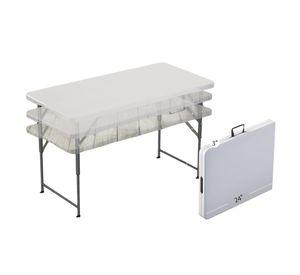 Mesa Plegable Portatil Blanca
