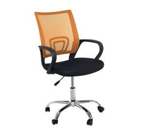 Silla Ejecutiva Ergonómica New York Air Mesh Naranja – Diseño Moderno y Altura Ajustable