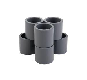 Pack 5 Unidades Copla Ppr Gris 25 Mm