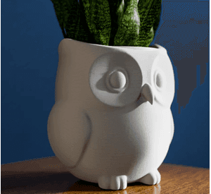 Macetero con forma de Búho