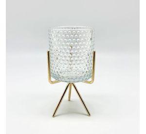 Candelabro Vidrio Lunares