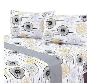 Juego de Sabanas 144 Hilos Umbrella Grey King