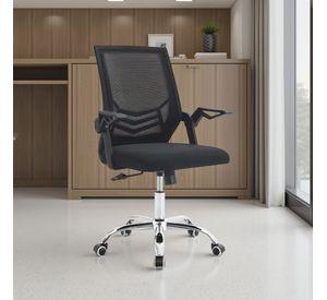 Silla de Oficina Ejecutiva Liverpool Ergonómica Negra con Altura Ajustable