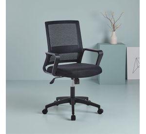 SILLA DE OFICINA EJECUTIVA ERGONOMICA PARIS NEGRO ALTURA AJUSTABLE