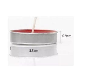 SET DE 50 VELAS TEA LIGHT 0.9 X 3.5 CM ROSADA