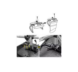 Silla de oficina ergonómica Emilio cuero con malla color negro