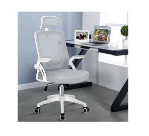 Silla De Oficina Ergonomica Tela Malla Con Reposacabeza