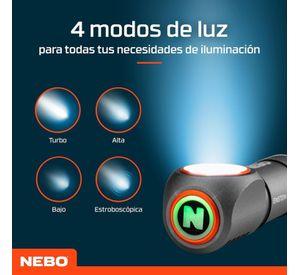 Linterna Frontal Recargable NEBO Einstein 600+ Lúmenes