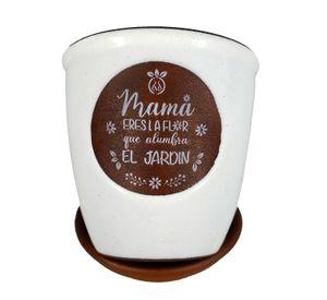 Macetero con mensaje para las Mamas