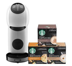 Cafetera DG Genio S White + Cápsulas Starbucks X6 Cajas