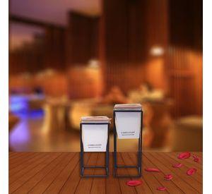 Vela Decorativa Con Aroma Base Square Mediana