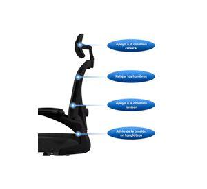 Silla Oficina Gerencial Apoyo Lumbar ChicHome