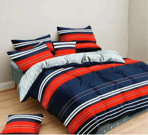 Juego sabana estampado algodon 1.5 plaza 3 piezas