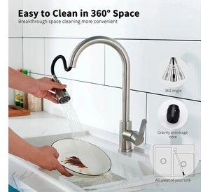 Llave Monomando Lavaplatos Flexible Griferia