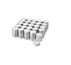 SET DE 50 VELAS TEA LIGHT 0.9 X 3.5 CM BLANCO