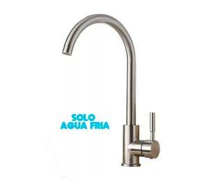 Grifo Monomando Llave Lavaplatos Lavaloza Acero Inoxidable