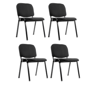 Pack 4 Sillas Visita Iso Acolchada Cacino Recepción