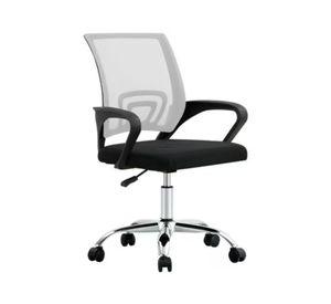 Silla Ejecutiva Ergonómica New York Air Mesh Blanca – Elegancia y Confort para Oficina