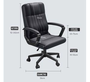 Silla 360 De Oficina U Hogar Ejecutivo Giratoria