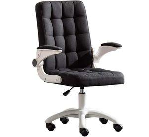 Silla De Oficina De Tela Altura Con Ajustable Y Ruedas